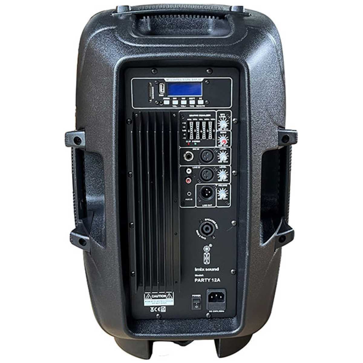 Imix Party 12A 12" Active Speaker Set w/ Stands And Mic - Image 4
