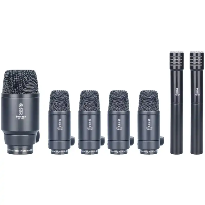 Imix DM-7001 Dynamic 7 Piece Drum Microphone Set