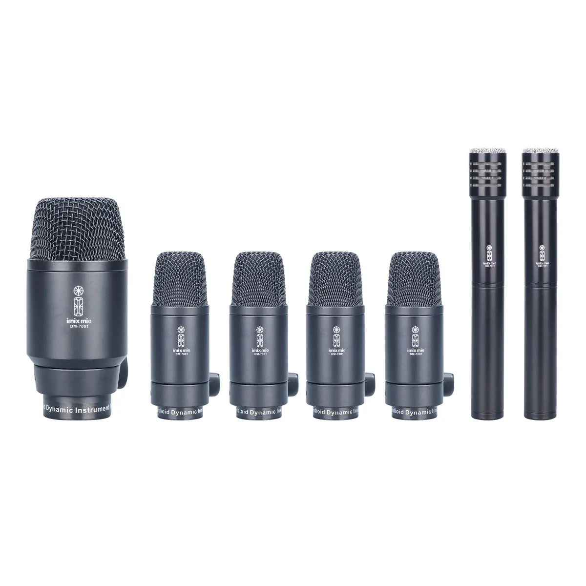 Untitled-5-2.webp Imix DM-7001 Dynamic 7 Piece Drum Microphone Set - Image 1