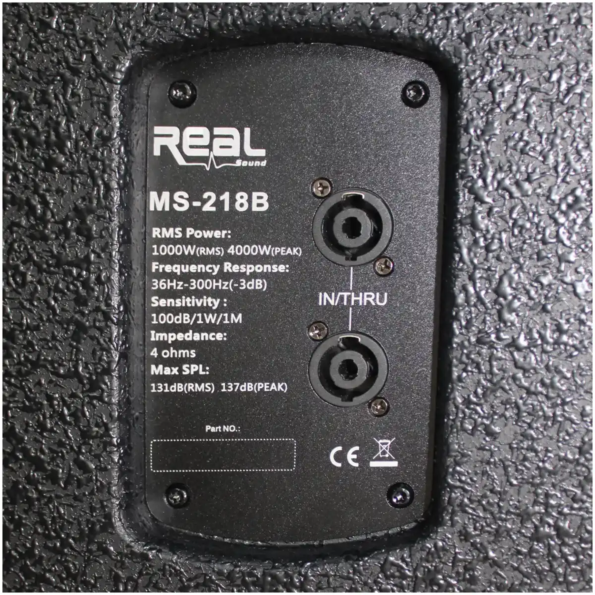 Real Sound MS218B 18" Dual Passive Sub Woofer - Image 6