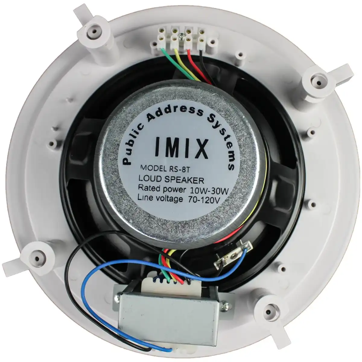 Imix RS-8T 8" 10-30W Coaxial Ceiling Speaker - Image 2