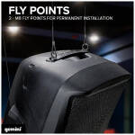 Gemini AS-2115BT-LT-PK 15" Active Bluetooth PA speaker system - Image 3