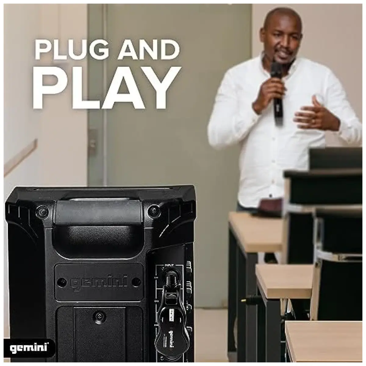 Gemini GMU-M100 UHF Wireless Handheld Microphone System - Image 5