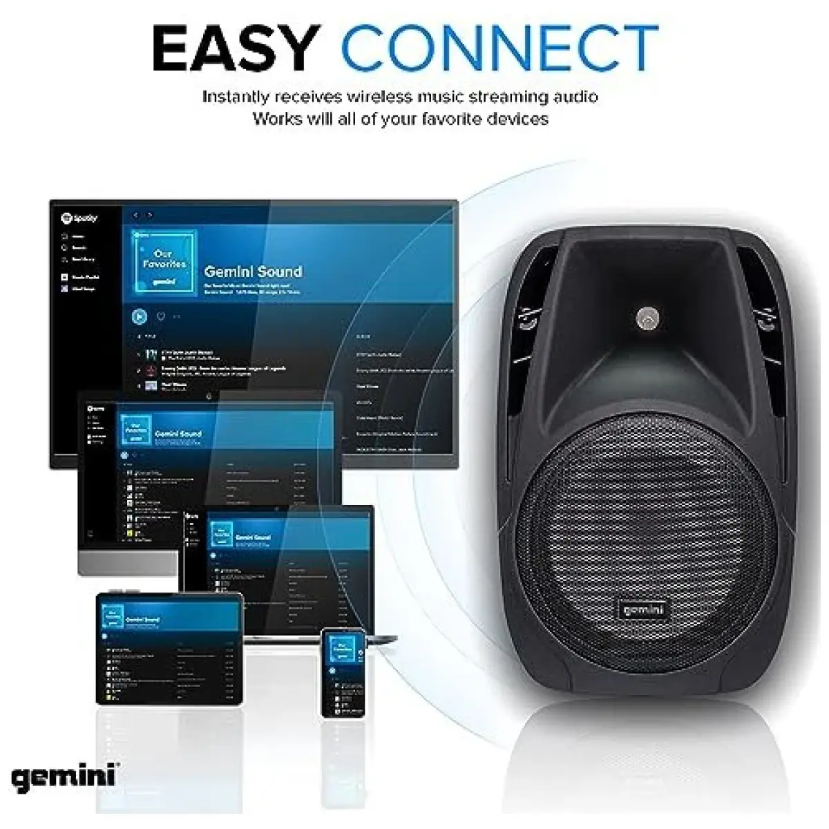 Gemini ES-210MXBLU-ST Portable PA system - Image 5