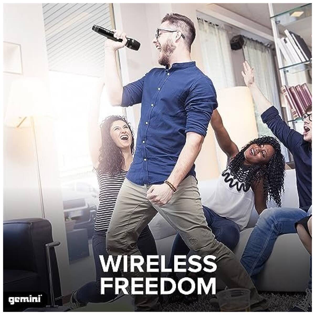 Gemini GMU-M100 UHF Wireless Handheld Microphone System - Image 6