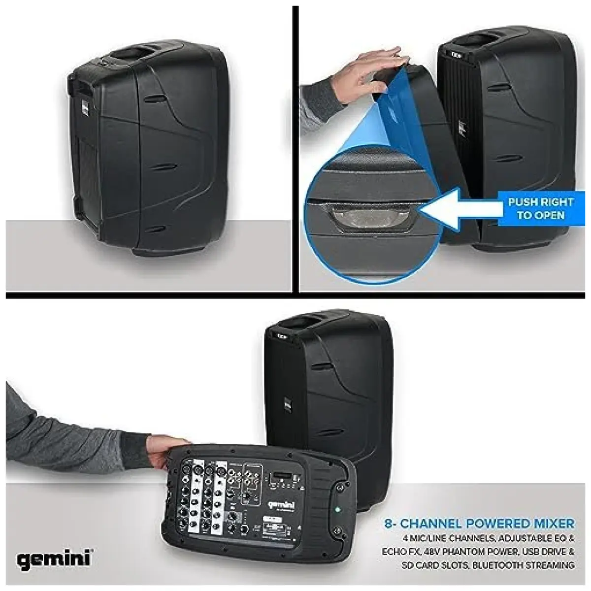 Gemini ES-210MXBLU-ST Portable PA system - Image 7