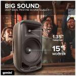 Gemini AS-2115BT-LT-PK 15" Active Bluetooth PA speaker system - Image 4