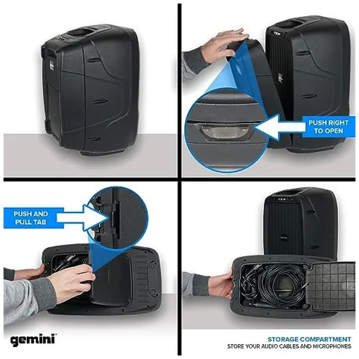 Gemini ES-210MXBLU-ST Portable PA system - Image 8