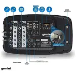 Gemini ES-210MXBLU-ST Portable PA system - Image 4