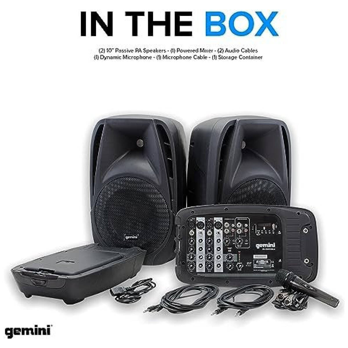 Gemini ES-210MXBLU-ST Portable PA system - Image 6