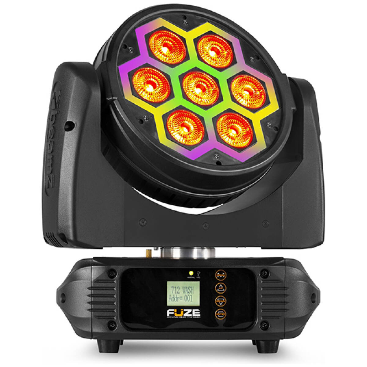 BeamZ Fuze 712 LED Moving Head Wash With SMD LED Effect 7x12W RGBW - Image 2
