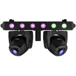 BeamZ Fuze Twin LED Moving Head Bar 1x75W + 6x15W RGBW
