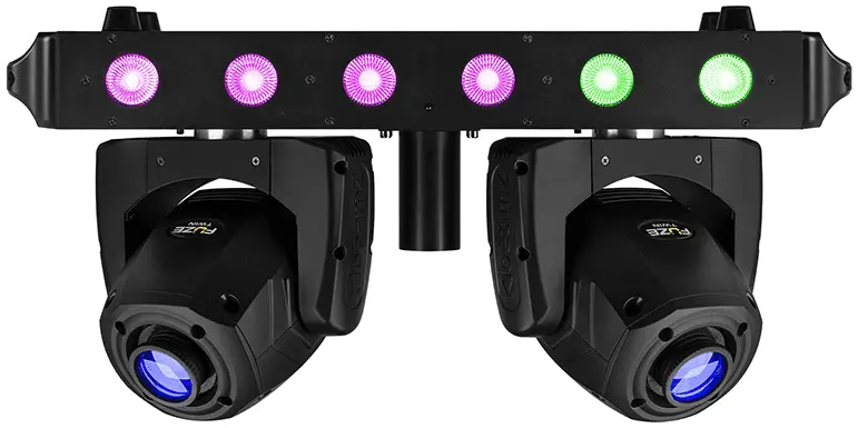 150388B_2 BeamZ Fuze Twin LED Moving Head Bar 1x75W + 6x15W RGBW - Image 1