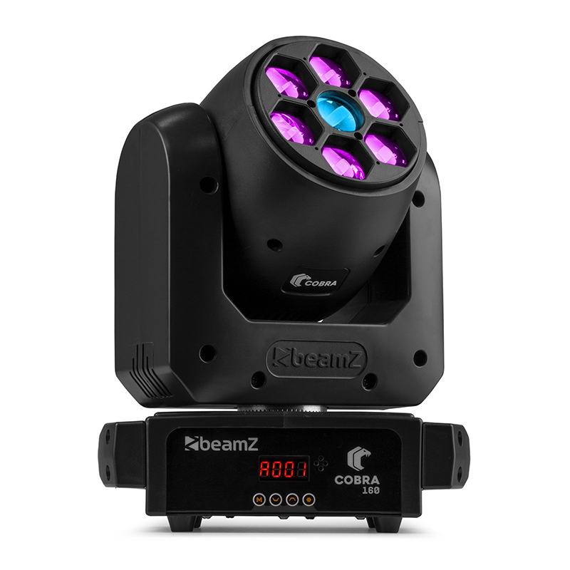 150434B_1 BeamZ Cobra 160 LED Moving Head Spot 1x100W - Image 1