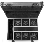 BeamZ BBP62 LED Battery Uplighter IP65 6x12W RGBAW+UV [6 in Flightcase] - Image 2