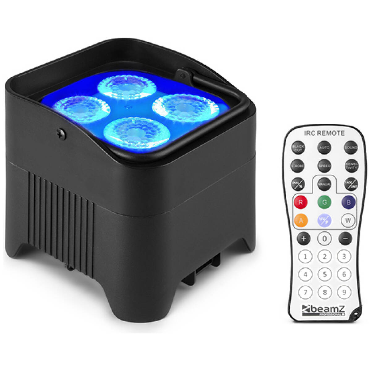 BeamZ BBP94W LED Battery Uplight PAR IP20 – 4×12W RGBAW+UV - Image 2