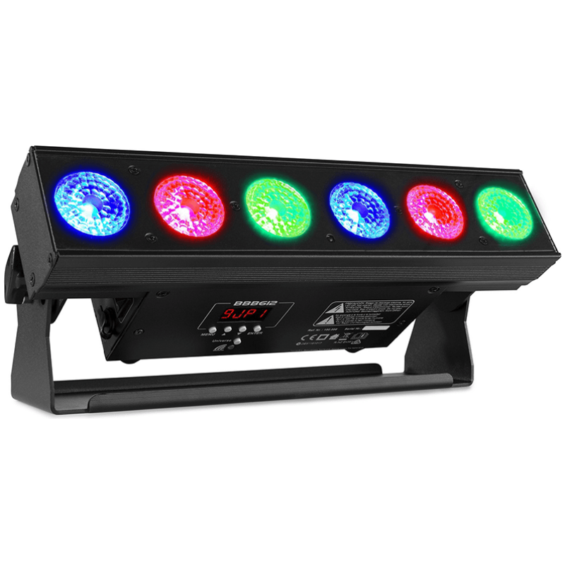 BeamZ BBB612 LED Battery Bar IP20 6x12W RGBAW+UV