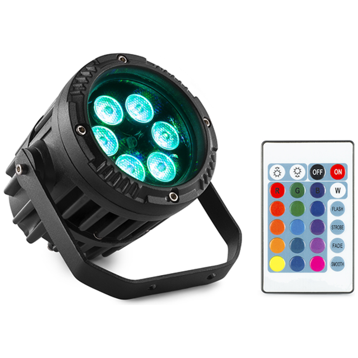 BeamZ BWA63 LED Par – IP65, 6×3W RGB - Image 2