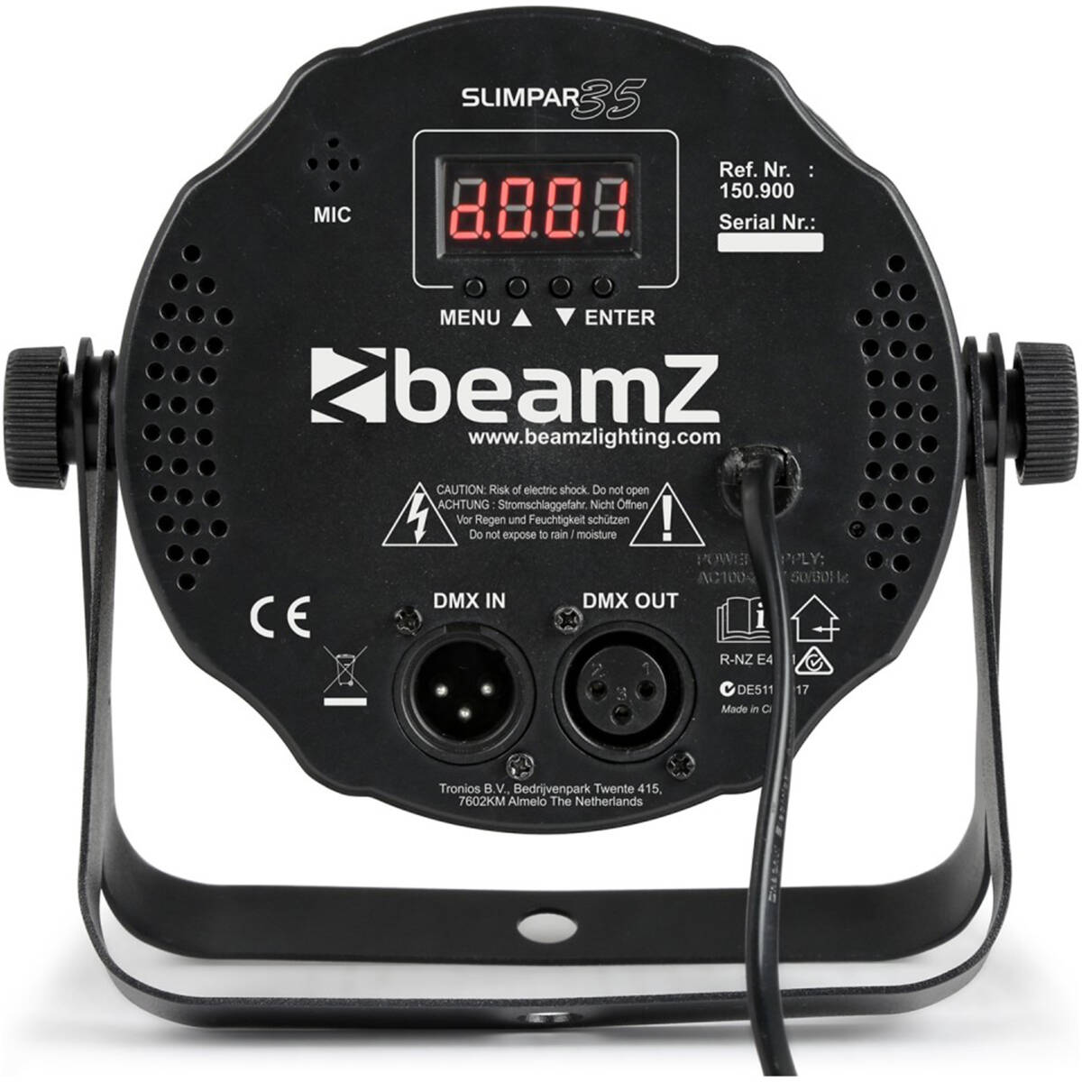 Beamz SlimPar35 LED PAR – 12x 3W RGB LEDs - Image 2