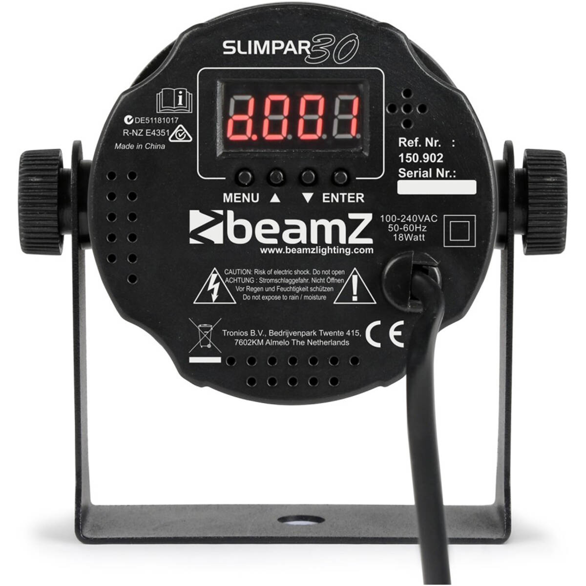 Beamz SlimPar30 LED PAR – 6x 3W RGB LEDs - Image 2