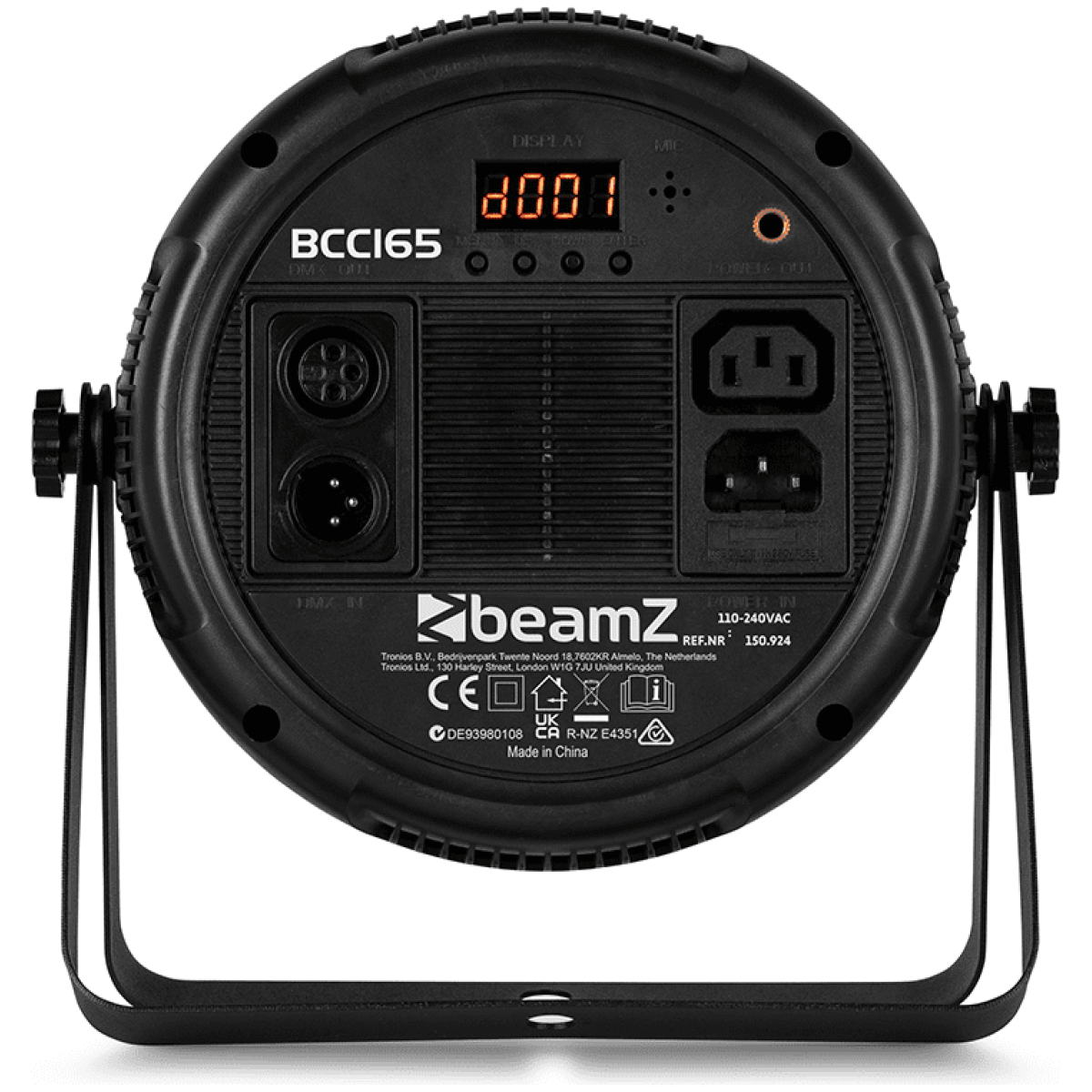 BeamZ BCC165 LED Flat PAR 14x4W RGBAW-UV - Image 2