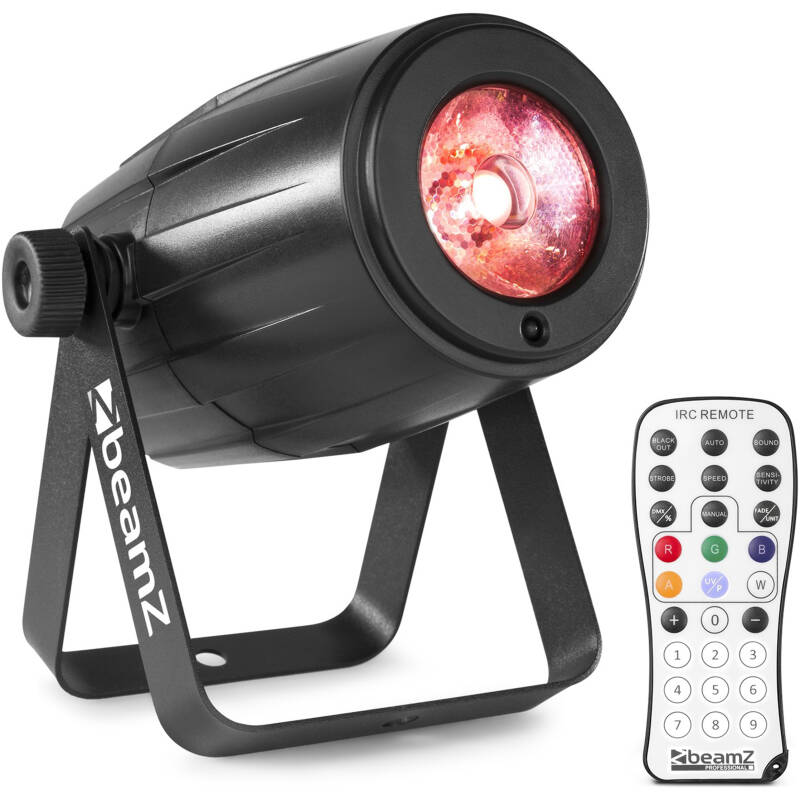 Beamz PS12W LED Pinspot – 12W RGBW, IP20 Rated