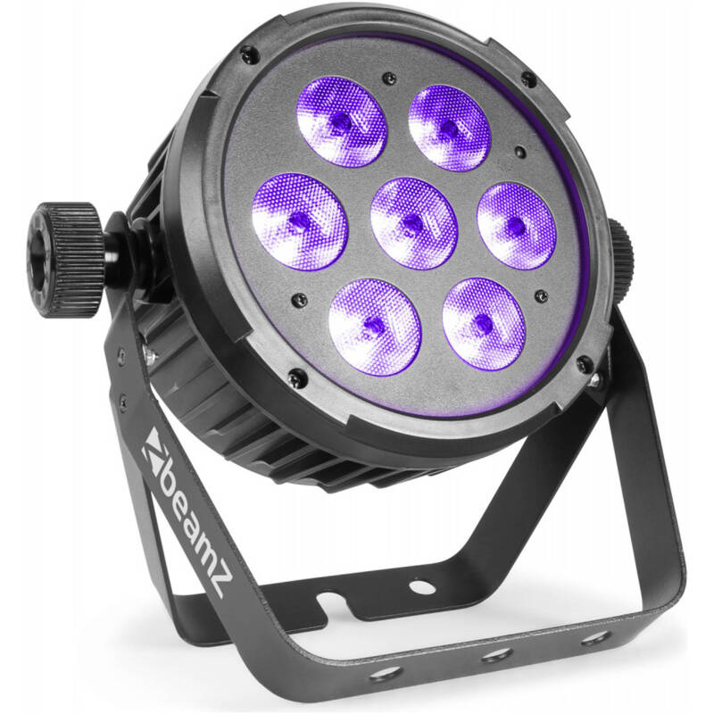 Beamz BT280 LED Flat PAR – 7x 10W RGBAW+UV