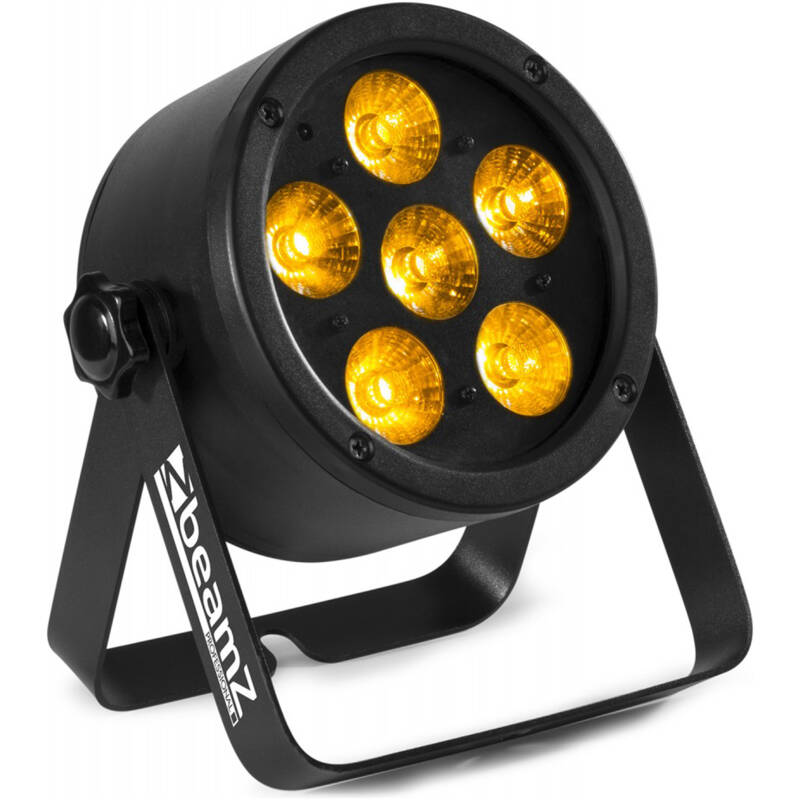 Beamz BAC302 LED PAR, 6x 12W RGBAW+UV LEDs