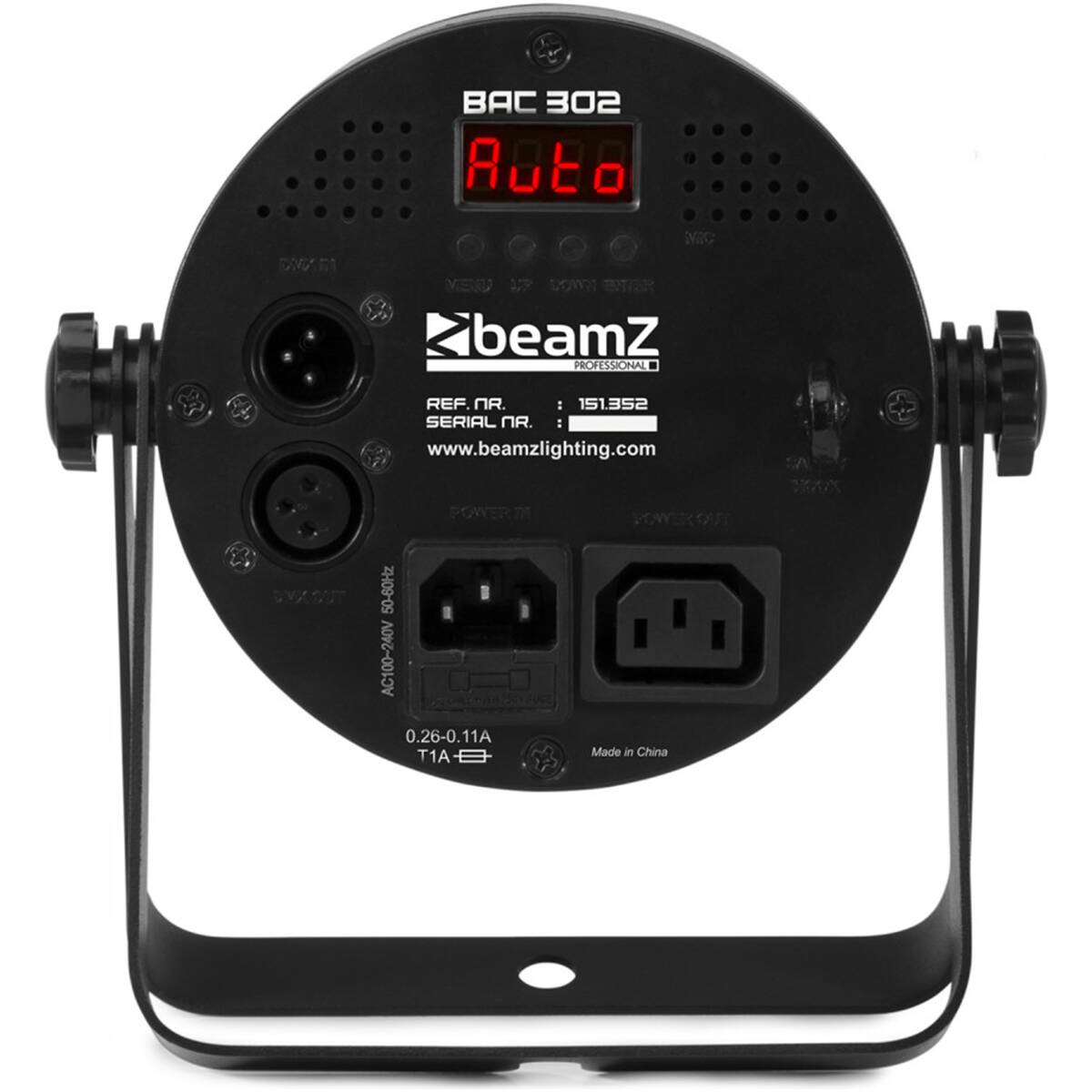 Beamz BAC302 LED PAR, 6x 12W RGBAW+UV LEDs - Image 3