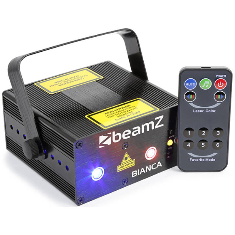 Beamz Bianca Double RGB Gobo Laser – Dual-Lens FX