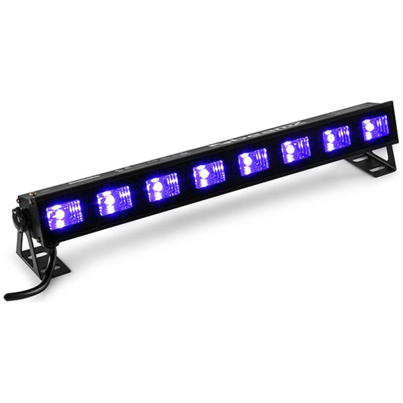 Beamz BUV83 LED Bar – 8x 3W Warm White