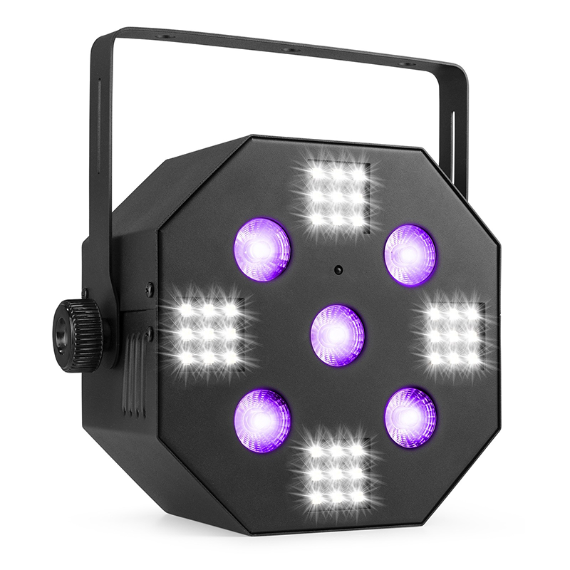 153602B_2 BeamZ MultiAce 2 LED Effect Strobe 36x0.2W LED + 5x4W RGBW+UV - Image 1