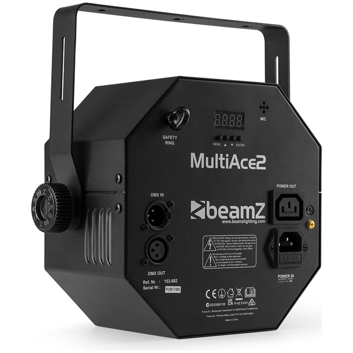BeamZ MultiAce 2 LED Effect Strobe 36x0.2W LED + 5x4W RGBW+UV - Image 2