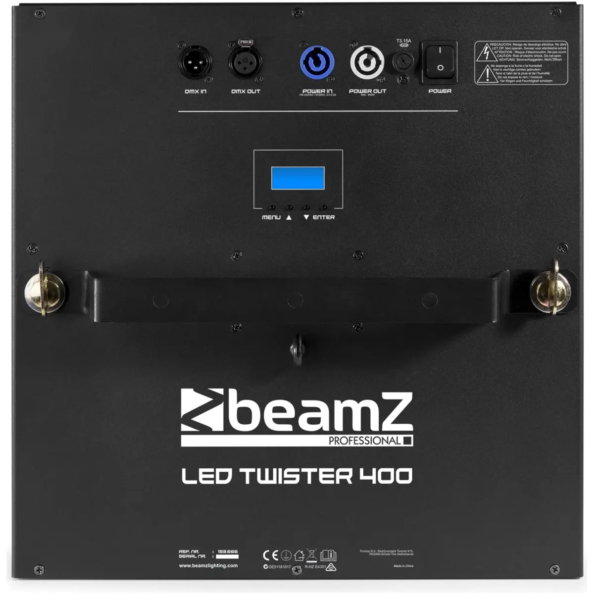 Beamz LEDTwist Twister 400 – RGB DMX LED Fan Effect Light - Image 2