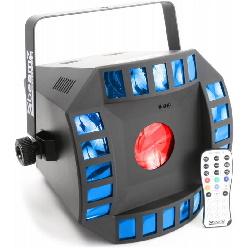 Beamz CUB4 II – LED Quad Derby With Moonflower Effect