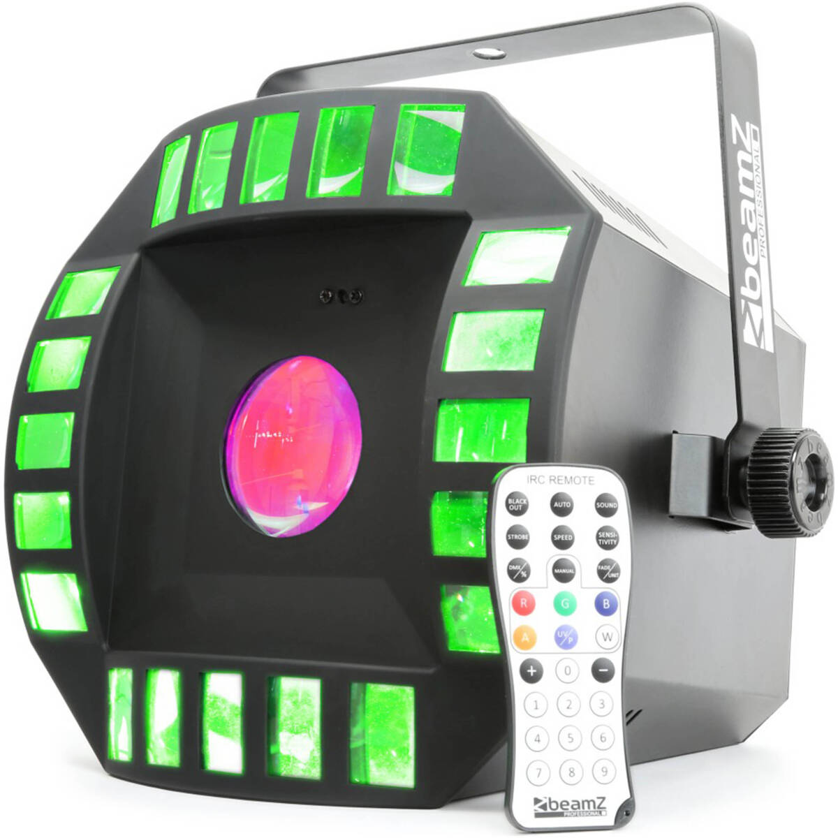 Beamz CUB4 II – LED Quad Derby With Moonflower Effect - Image 2