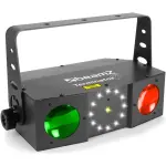 Beamz Terminator IV – Double Moonflower LED Effect With Laser & Strobe