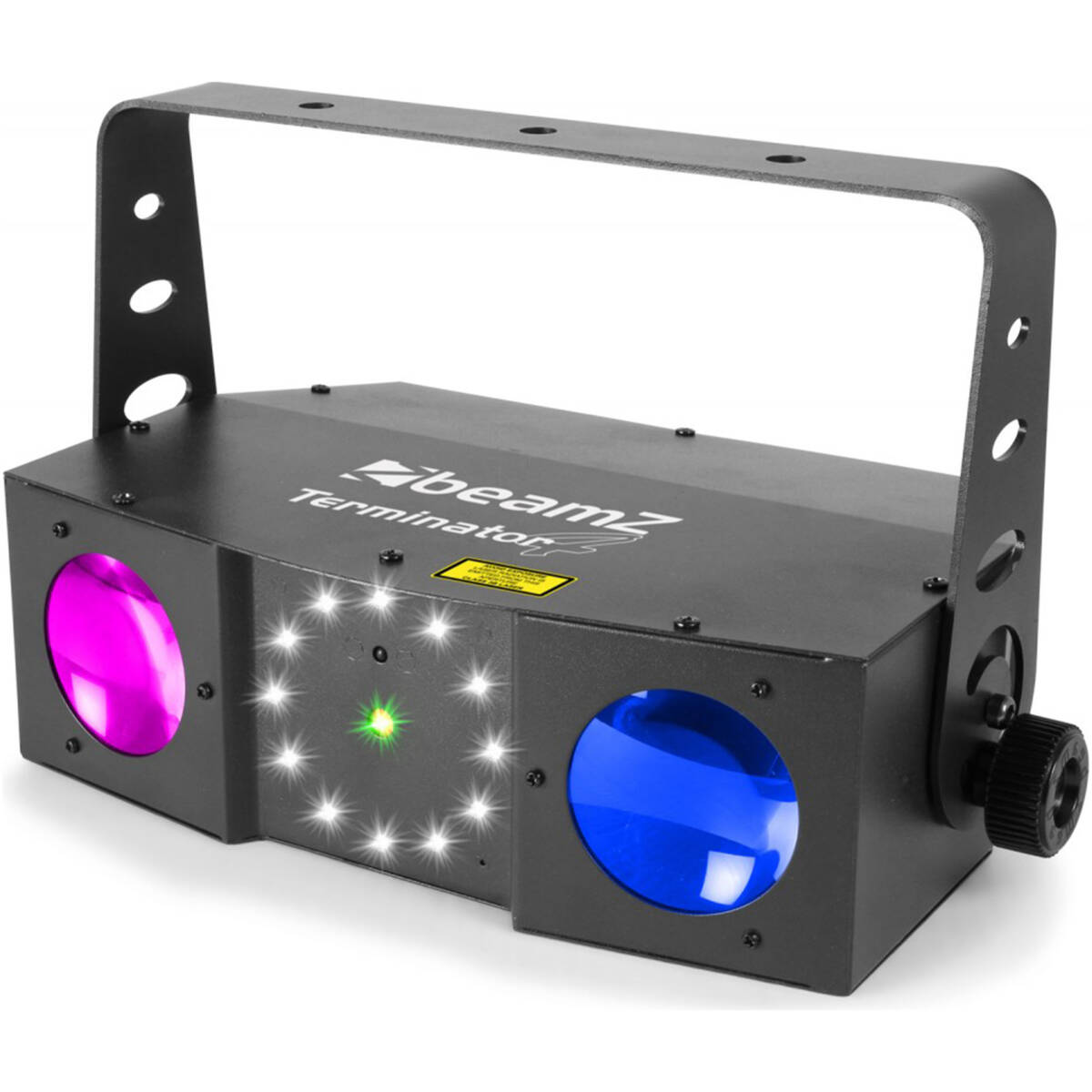 Beamz Terminator IV – Double Moonflower LED Effect With Laser & Strobe - Image 2