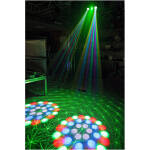 Beamz Terminator IV – Double Moonflower LED Effect With Laser & Strobe - Image 5