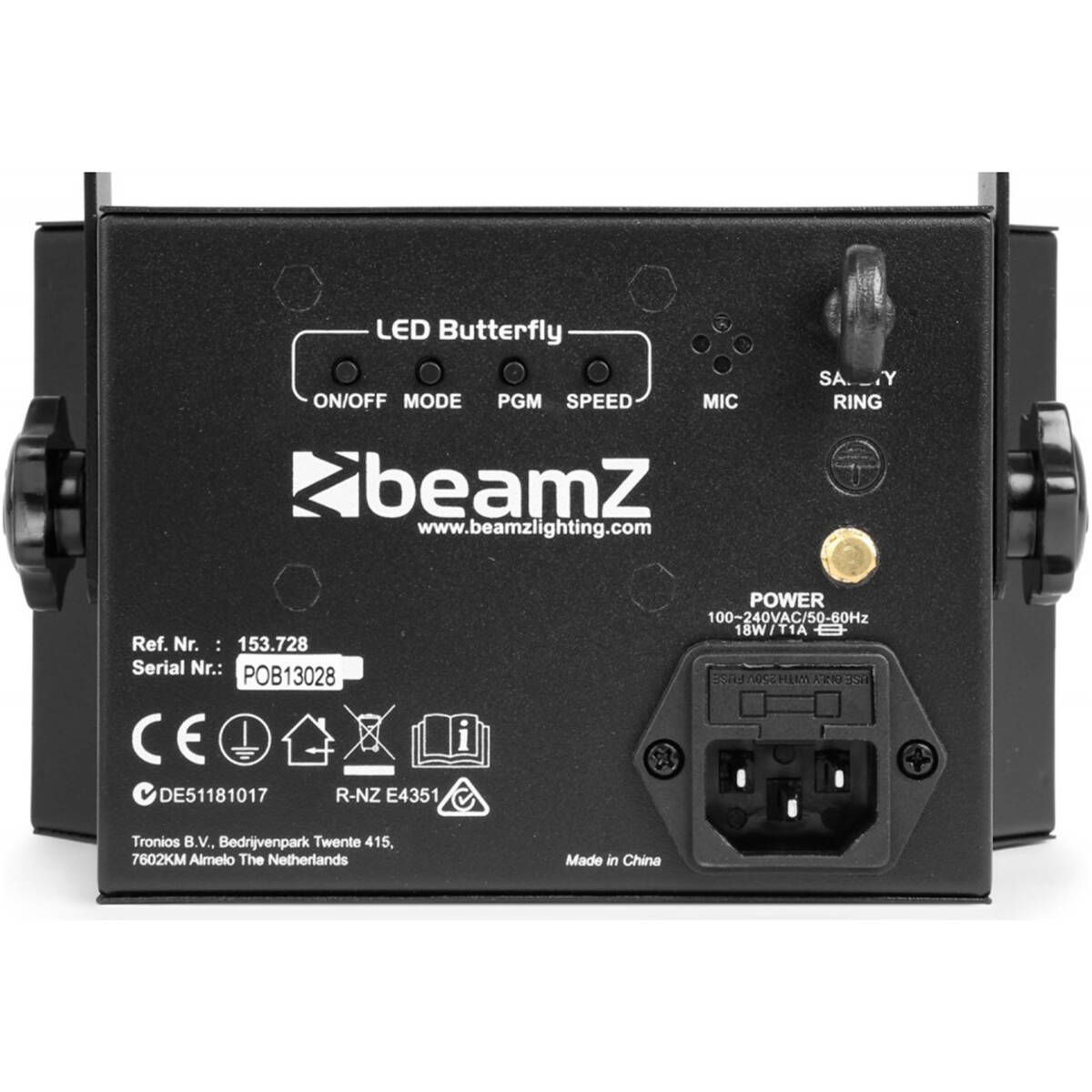 Beamz LED Butterfly With Strobe - Image 2