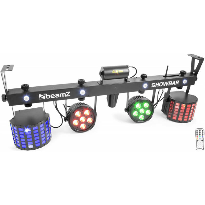 Beamz LED Showbar Light with PAR, Laser & Strobe