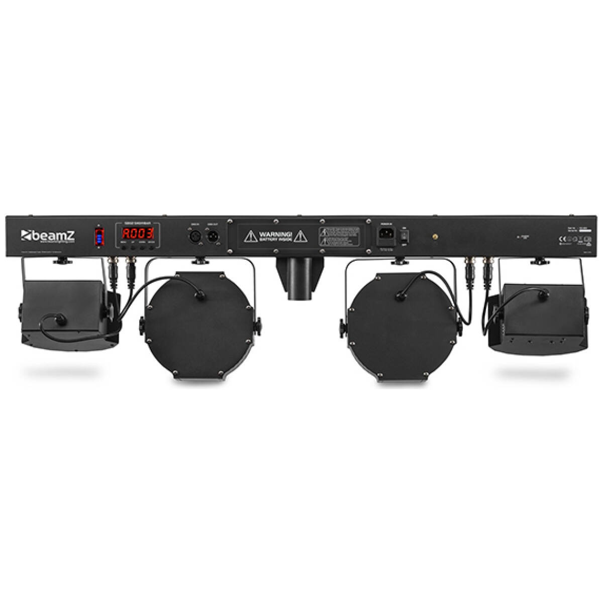 BeamZ SB02 LED ShowBar With Derby And PAR – 8×4W Battery RGBW - Image 4