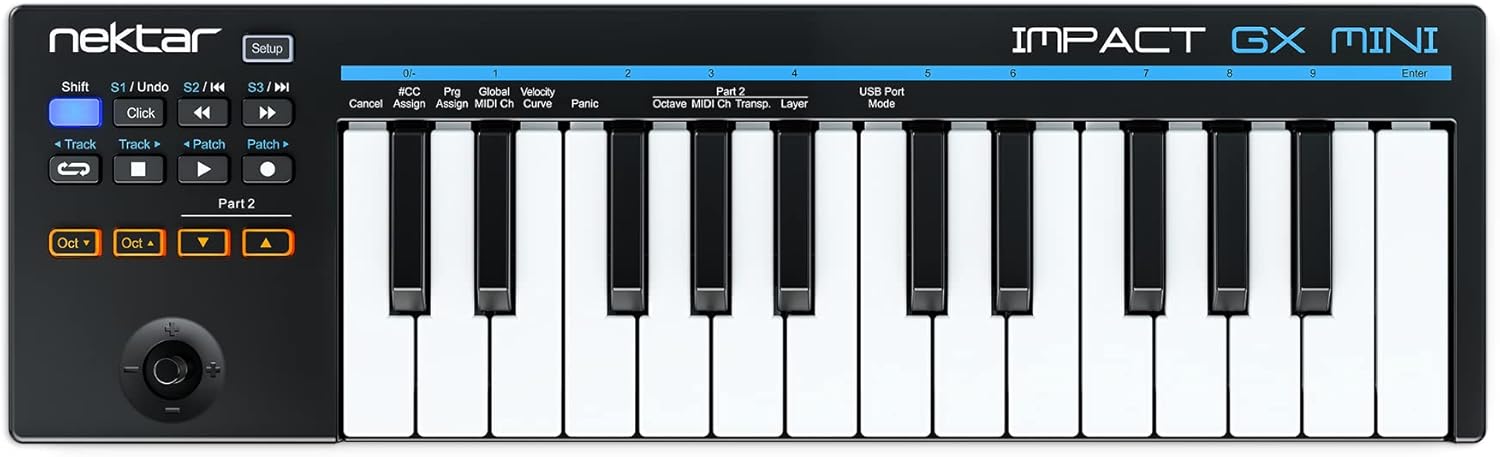 61Hpw+TyK4L._AC_SL1500_ Nektar Impact GX Mini 25-key MIDI Controller - Image 1
