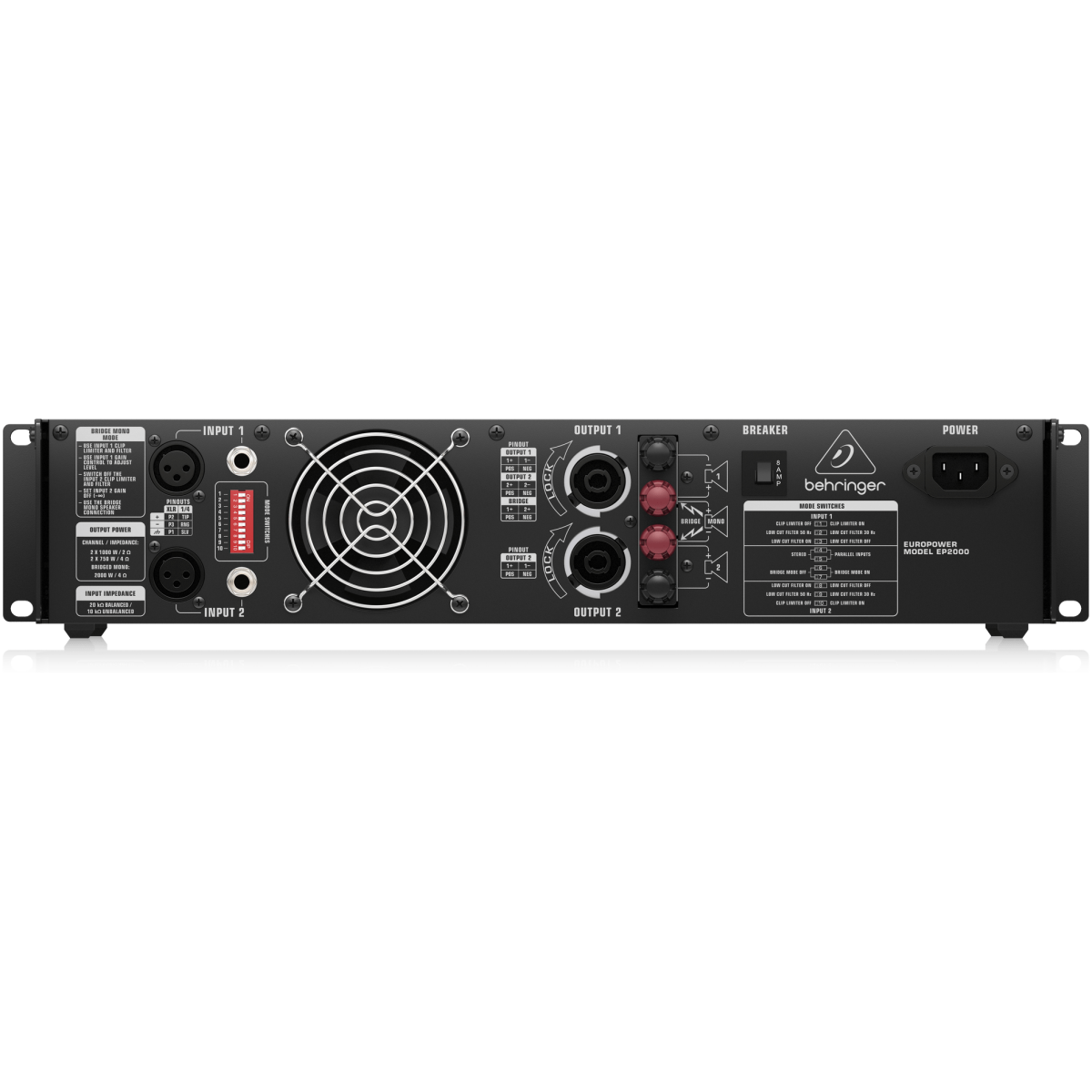 Behringer EP2000 Professional Power Amplifier – 2000W - Image 3