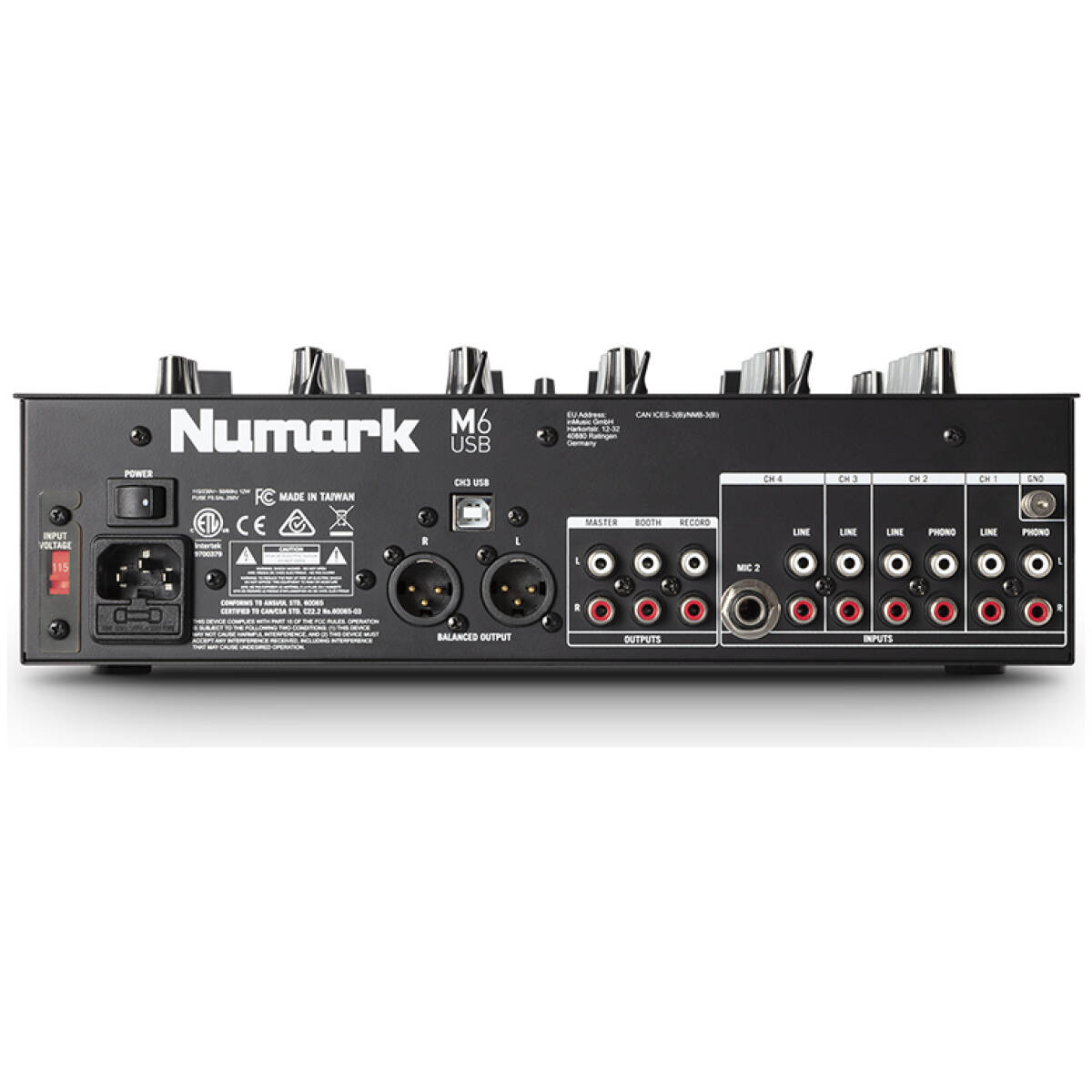 Numark M6 USB 4-Channel USB DJ Mixer - Image 3