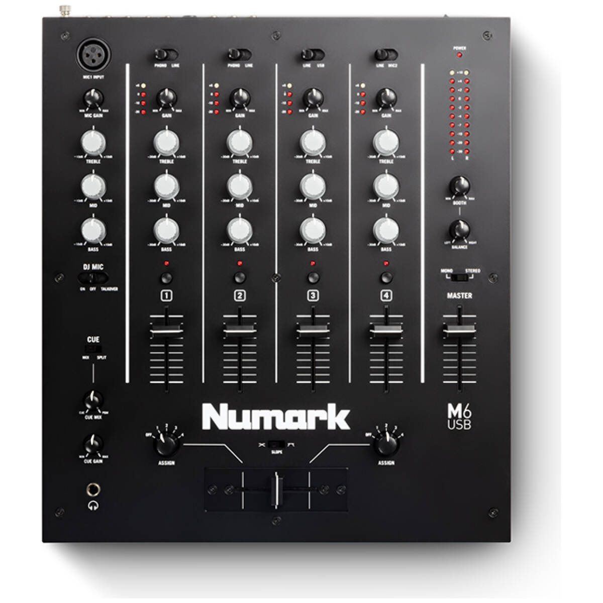 Numark M6 USB 4-Channel USB DJ Mixer - Image 2