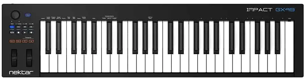 Nektar-IMPACT-GX49-USB-CONTROLLER Nektar Impact GX49 49-Key USB MIDI Controller Keyboard - Image 1
