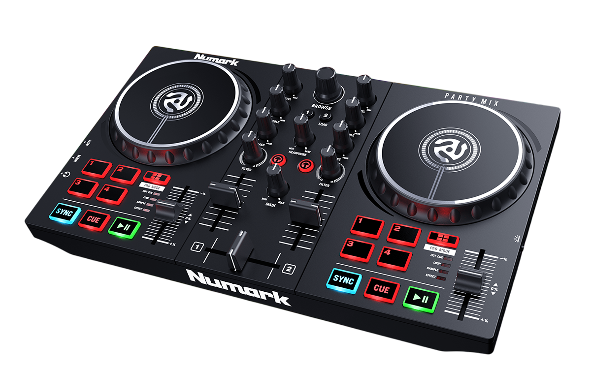 Numark_PartyMixMKII_angle_web-Photoroom Numark Party Mix II DJ controller - Image 1