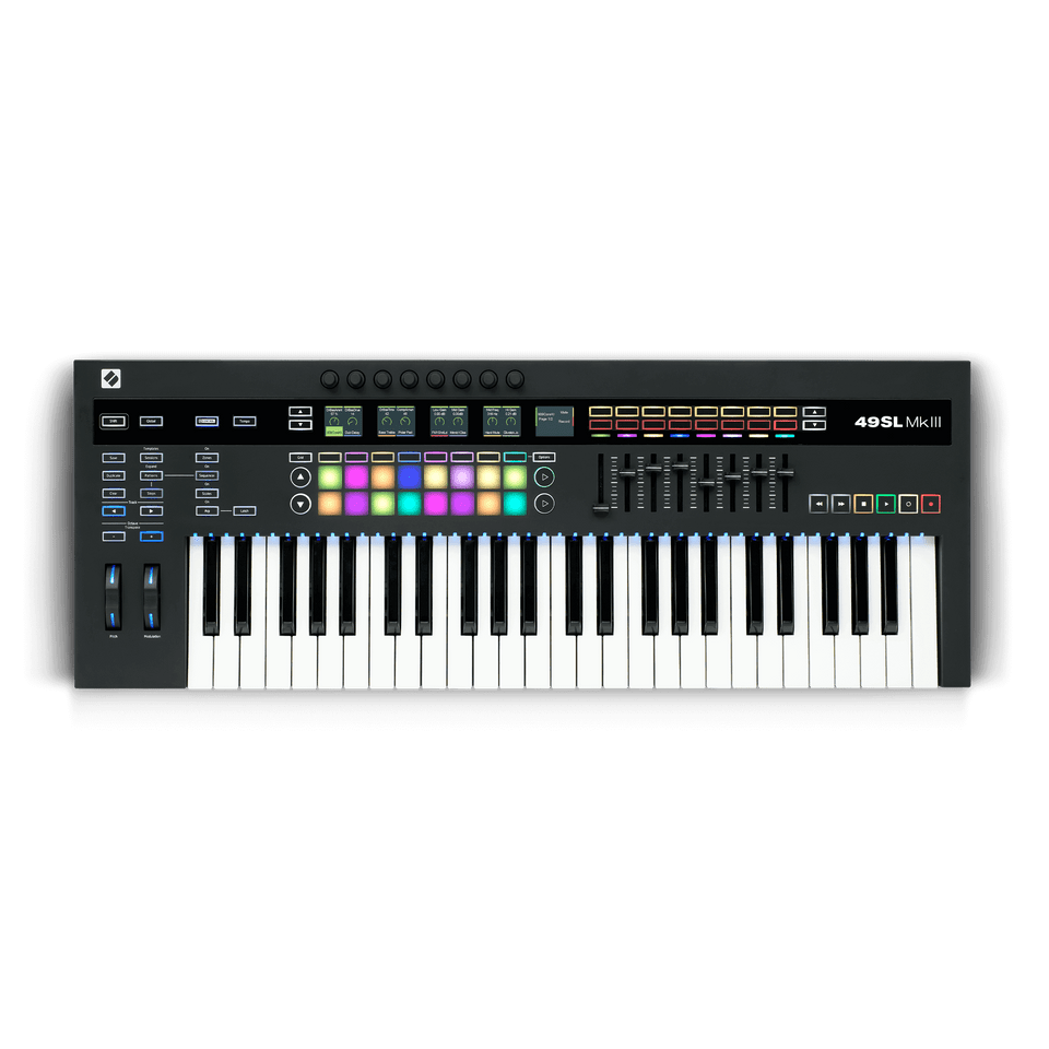 SL49_MKIII-Overhead-2400-x-2400-compressed__84239 Novation SL49 MK3 49-Key MIDI Keyboard Controller - Image 1