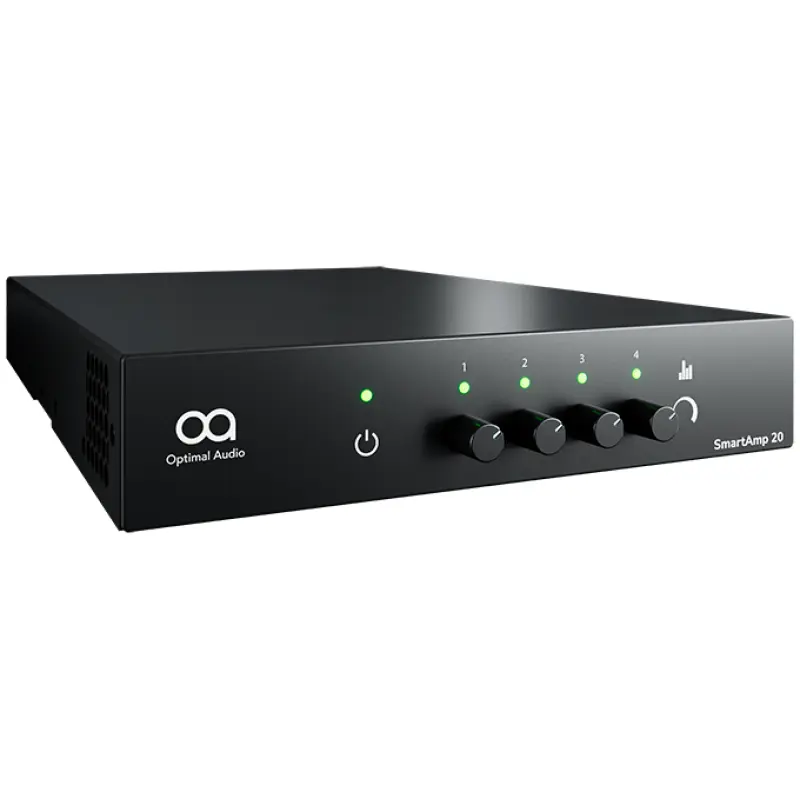 Optimal Audio SmartAmp 20 – 2×200 W Class‑D DSP Amplifier